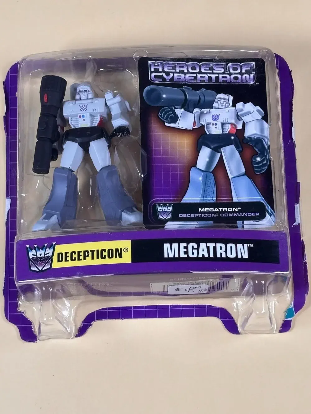 Megatron Transformers HOC Heroes of Cybertron Decepticon Action Figure NEW 2001